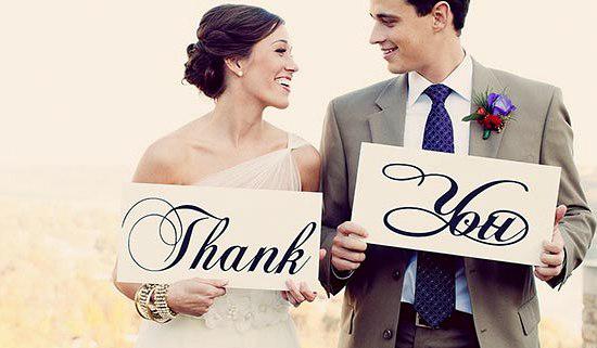 Ringraziamenti di Matrimonio